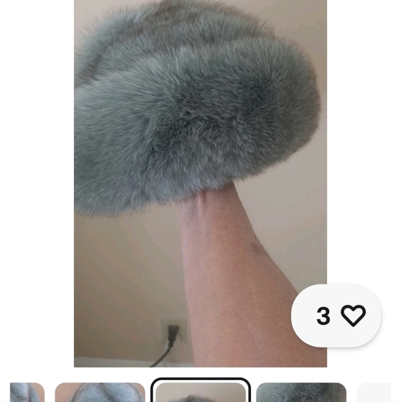 Birger Christensen Gorgeous Vintage Dyed Fox  Fur Hat Excellent main image 8